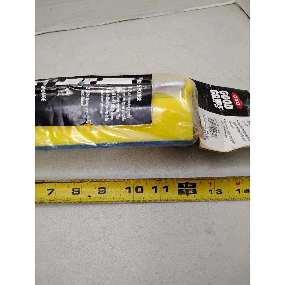 OXO Good Grips Roller Mop Refill 1056527 Blue Yellow Stripe Metal Antibacterial